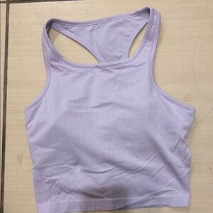 Lululemon crop tank in lavander